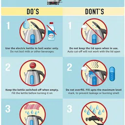 maitri enterprise Automatic Stainless Steel Electric Kettle Heavy Body Extra Large Kettle with Handle for Home & Office 6 Cups Coffee Maker image 5