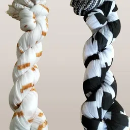 roundx Acrylic Printed White, Yellow Women Dupatta-picture-33