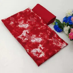 jungle herbs Unstitched Cotton Blend Kurta & Churidar Material Embroidered image 2