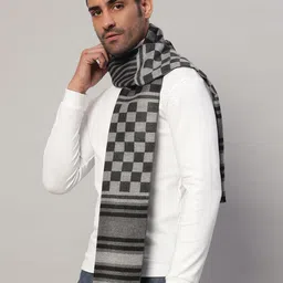 Ravaiyaa - Attitude Is Everything Checkered Men Muffler image 2