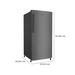 Haier 190 Litres 3 Star Direct Cool Single Door Refrigerator with Diamond Edge Freezing Technology (HRD-2103CBS-P, Brushline Silver) image 3