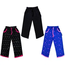 IndiWeaves Girls Pack of 3 Mid-Rise Cotton Printed Capris-picture-51