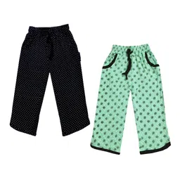 IndiWeaves Girls Pack of 2 Mid-Rise Cotton Printed Capris-picture-32