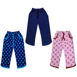 IndiWeaves Girls Pack of 3 Printed Mid-Rise Cotton Capris-picture-54