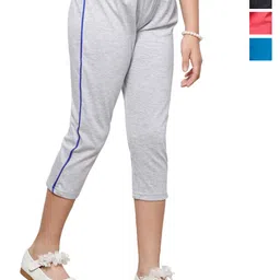 BAESD Girls Pack Of 4 Mid-Rise Pure Cotton Capris-picture-34