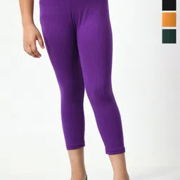 BAESD Girls Pack Of 5 Mid-Rise Skinny Fit Capris-picture-27
