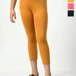 BAESD Girls Pack Of 5 Mid-Rise Skinny Fit Capris-picture-41