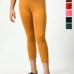 BAESD Girls Pack Of 6 Mid-Rise Skinny Fit Capris-picture-38