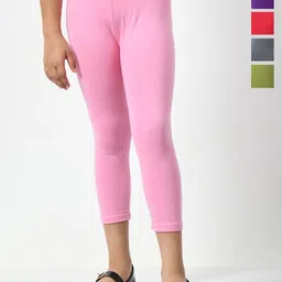 BAESD Girls Pack Of 6 Mid-Rise Skinny Fit Capris-picture-40