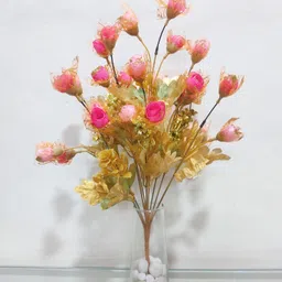 siddhiflower 10 Head's |Without Vase| Glitter Coated Multicolor Jasmine Artificial Flower-picture-33