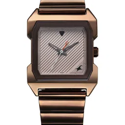 Fastrack Pulse II Men Brass Printed Dial & Stainless Steel Straps Analogue Watch 1474QM01 image 1