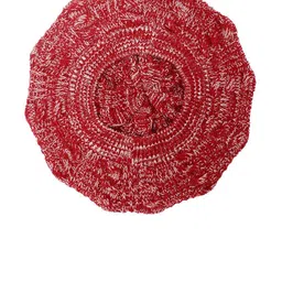 Bharatasya Women Maroon Caps image 2