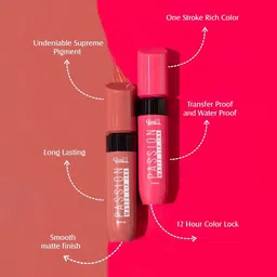 glam21 Passion Matte Lip Ink Up to 12-hour color stay image 2