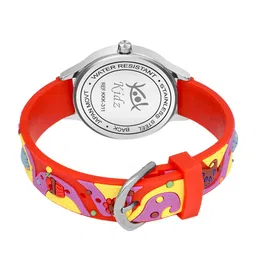Kool Kidz Kids Brass Printed Dial & Red Straps Analogue Watch-KOOL KIDZ  KK 311 RD image 2