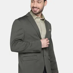 Blackberrys Men Self-Design Slim-Fit Single-Breasted Blazer image 3