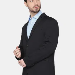 Blackberrys Men Self-Design Slim-Fit Single-Breasted Blazer image 3