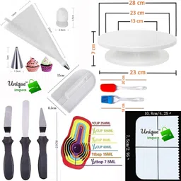unique impex cake decorating items + cake making materials combo set with blender Kitchen Tool Set image 5