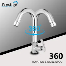 prestige Passion Swan Neck Spout For Kitchen Sink Wash Basin Pillar Tap Faucet image 2