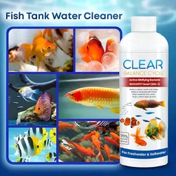 vixora Fish Tank Cleaner Liquid Aquarium Water Cloudy Remover Automatic(Pack Of 1) Solvent Aquarium Cleaner image 4