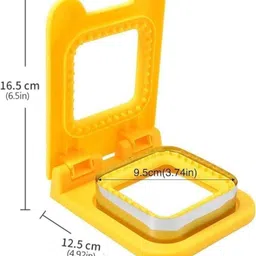venimall Sandwich Cutter and Sealer – Square Pocket Sandwiches Maker for Kids' Lunchables Roti Maker image 3