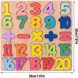 wedelight Wooden Alphabet and Number Learning Educational Puzzle Board Kids Toys Set of 2 image 4