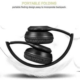 meckwell Wireless Bluetooth Headphone with Mic and FM SD CARD SLOT Bluetooth Gaming Headset image 4