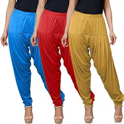 vee ess fashion Viscose Rayon Solid Patiala-picture-13