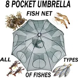 dfn 8 HOLE IMPORTED AMERICAN FISH / CRAB UMBRELLA TRAP NET CAGE Aquarium Fish Net-picture-11