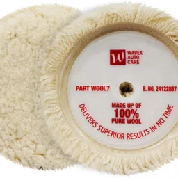 wavex Wool Polishing Pad 7 Inch | 100% Pure Wool Cutting Pad for Rotary Polishers Metal Polisher-picture-22
