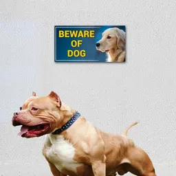 buzzhub Beware of Dog Board 8x12 Inch Sign Sunboard Material for Gate Wall Emergency Sign image 3