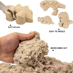 funblast Creative Sand for Kids – Natural Kinetic Sand, Smooth and Non-Sticky Sand image 5
