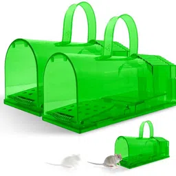 zibuyu 2 Piece Mouse Trap,Rat Trap Easy to Carry with Handle Safe and Clean Live Trap-picture-13