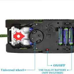 taabar Tank Deformation Robot Toy with Light, Music and Bump Function Tank Robot Toys image 5