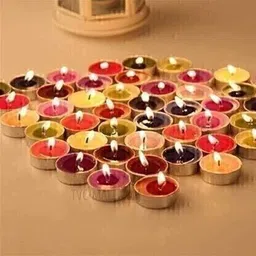 pleasing forest AN_(A_527)_Tealight_Multicolor_Pack Of -25 Candle image 2
