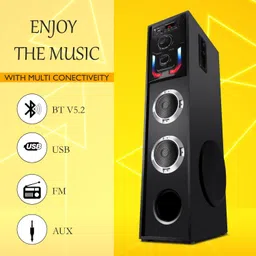 HZR Multimedia Dj Box Music System Home theatre 120 W Bluetooth Tower Speaker image 3