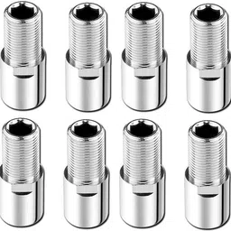 oleanna Extension Nipple Faucet For Fitting Full Brass 3inch Silver Chrome Pack Of 8 Faucet Nozzle-picture-16