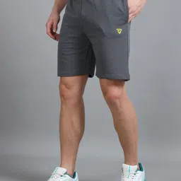 runstars Striped Men Dark Grey Casual Shorts-picture-17