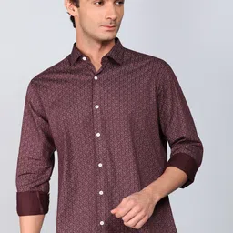 park avenue Men Slim Fit Printed Casual Shirt image 1