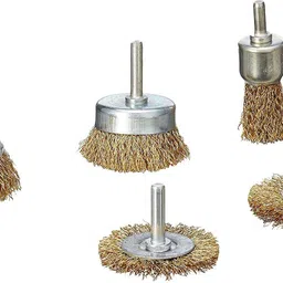 aasons 5pc Drill Wire Brush Set Wheel Brush image 3