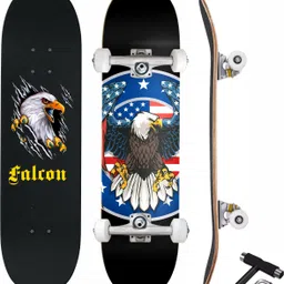 Falcon (31X 8) inches Complete Fully Assembled 7 Layer Canadian Maple Skateboard for Kids/Boys/Girls/Youth/Adults – Made in India 31 inch x 8 inch Skateboard-image-90