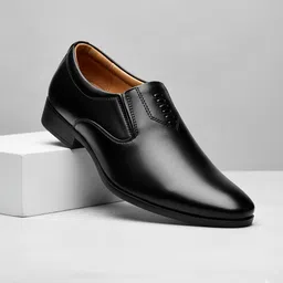 kickonus Stylish Men's Formal Slip-On Shoes - Premium Polished Synthetic Leather Slip On For Men image 3