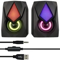 fire turtle FT-NEW CS601 6W Dual Channel Multimedia Speaker System for Laptops & Desktops 6W 6 W Laptop/Desktop Speaker-picture-15