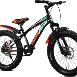 Speedy Bike 20T Kids Cycle with Front Suspension | DD Brake | Ideal 7-10 Years 20 T (inch) Fat Tyre Cycle-image-52