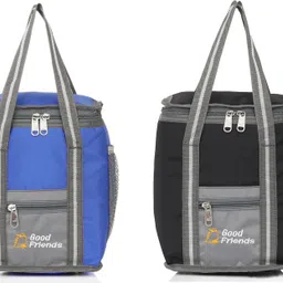 good friend Combo Storage Lunch Tiffin Bag for Office, School, Picnic, insulated Multicolor Waterproof Lunch Bag-picture-10