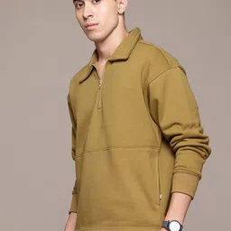 roadster Men Full Sleeve Solid Sweatshirt image 5