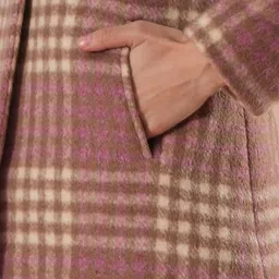 globus Nylon Checkered Coat For Women image 5