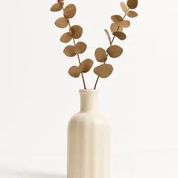 globally indian Nordic Style Matte Cream Ceramic Decorative Vase Ceramic Vase image 2