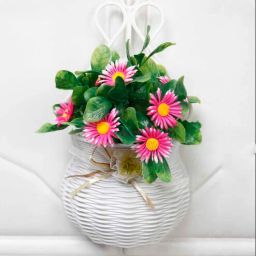 foliyaj Daisy Multicolour Plastic Artificial Flower With Pot-picture-22