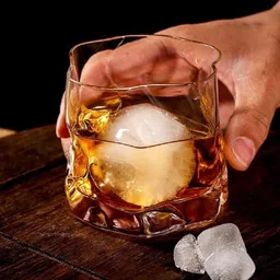 otak 001_Whiskey Rocks Glass with Heavy Base and Non-Lead Crystal for Vodka Bourbon Glass Set Water/Juice Glass image 3