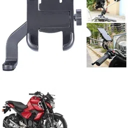 ultra wise Mirror Fitting Metal Mobile Holder For Yamaha FZ-S Bike Mobile Holder-picture-15